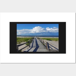 Crane Beach Boardwalk Ipswich MA Summer Day Posters and Art